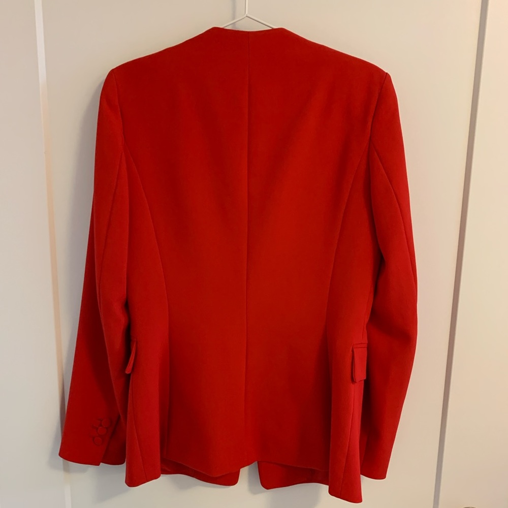 Zara Red Open-Front Blazer - Picture 2 of 3